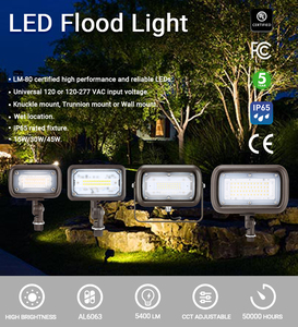 ไฟสปอร์ตไลท์ LED สำหรับรักษาความปลอดภัย 30W 15W 45W ไฟส่องผนังภายนอกอาคาร ไฟส่องสวน ไฟส่องสี่เหลี่ยมจัตุรัส กันน้ำ IP65 ไฟส่องสว่างภายนอกอาคาร - Product Image 2