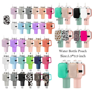 Sac de rangement de poignet portable réglable personnalisé pour les accessoires de gobelet de gymnastique sportive pochette de bouteille d'eau en néoprène pour gobelet de 40oz/30oz - Product Image 2