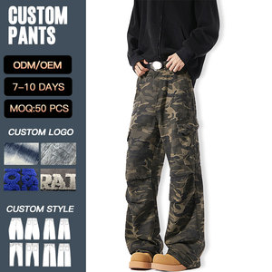 <span class=keywords><strong>Pantaloni</strong></span> Cargo Larghi <span class=keywords><strong>Mimetici</strong></span> Personalizzati YUCE da <span class=keywords><strong>Uomo</strong></span>, in Twill Pesante, Tattici, Streetwear, Multitasche - Product Image 1