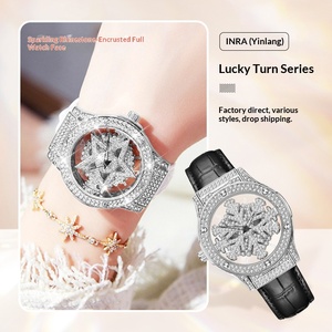 Montre étanche <span class=keywords><strong>pour</strong></span> femme Yinlang/INRA, cadran à aiguilles à quartz 30 mm, série Time to Run, style déesse - Product Image 2