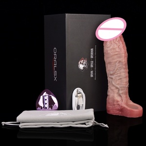 ORALSX Extensor de Pene Vibrador de 9 Pulgadas, Funda para Pene Vibrante, Condón Reutilizable, Juguetes Sexuales, Funda para Pene para Hombres - Product Image 5