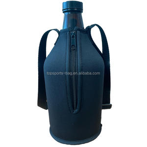 Bandoulière personnalisé néoprène <span class=keywords><strong>2L</strong></span> porte-<span class=keywords><strong>bouteille</strong></span> en verre de vin fermeture éclair étanche 64oz manchon de <span class=keywords><strong>bouteille</strong></span> en verre d'alcool - Product Image 2