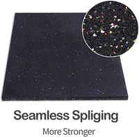 Gummi-Übungs-Trainingsgeräte Bodenmatte - Geräusch-Schock-Absorbierender Oberflächenschutz - für Heimtraining Garage Spielplatz