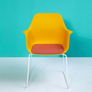 Multi-Color Home Office Furniture Swivel Mesh Chair <b>Plastic</b> Meeting Training Chair Without <b>Wheels</b> for Dining Events Wholesale - Product Image 4