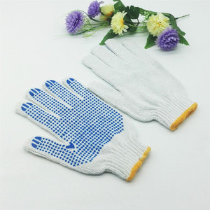 Fabricante mayorista de guantes de lana blanqueada, resistentes al desgaste, antideslizantes, protectores, con puntos adhesivos y pegamento. - Product Image 2