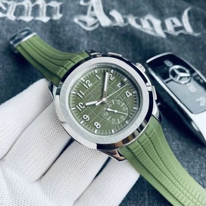 Montre de luxe pour homme de marque haut de gamme, bracelet en silicone, cadran en verre, aiguilles, pour homme - Product Image 2