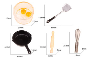 Accessoires de décoration pour maison de poupée, modèle en <span class=keywords><strong>sapin</strong></span> de Chine, cuisine <span class=keywords><strong>miniature</strong></span> et ustensiles de jeu, bricolage - Product Image 5