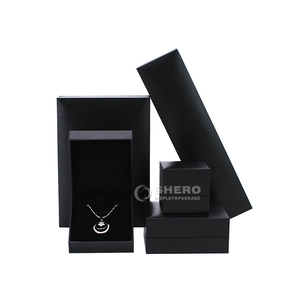 Eco Friendly Imitation Leather Paper Plastic <b>Jewelry</b> Box Multi Sizes Velvet Lining Custom Logo Jewellery Gift Container - Product Image 3