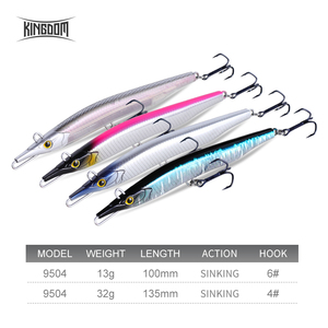 Leurre de pêche Kingdom Needle Fish, deux mouvements de nage, leurre artificiel coulant, stickbaits, leurre de pêche pour brochet - Product Image 3