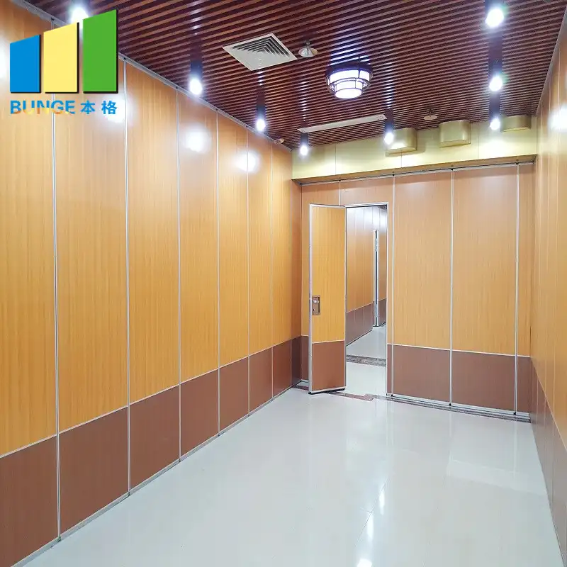 Cemmercial soundproof partition wall manufacture wooden sliding wall partition door japanese room divider