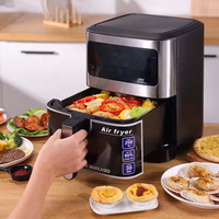 Friteuse à air numérique en acier inoxydable à écran tactile de 8,8 L four grille-pain four Friteuse à air