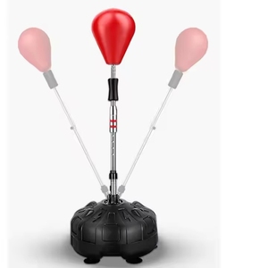 Sac de frappe de boxe OEM réglable en hauteur, cible de réflexe de boxe solide, grande base, ballon de vitesse <span class=keywords><strong>avec</strong></span> ventouses B - Product Image 2