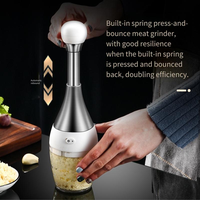 LOVFE Keuken Slijptool Handmatige Droogfruit Pinda Crusher Plastic Voedsel Crusher Notenhakker Roterende Grinder