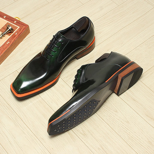 รองเท้าหนังแบบสวมลำลองทรงธุรกิจสำหรับผู้ชายไซส์ใหญ่ เพิ่มความสูง ระบายอากาศได้ดี ทันสมัย - Product Image 2