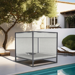Chaise longue extérieure moderne et confortable à cadre en <span class=keywords><strong>aluminium</strong></span> pour piscine, <span class=keywords><strong>bain</strong></span> <span class=keywords><strong>de</strong></span> <span class=keywords><strong>soleil</strong></span>, hôtel, loisirs pour meubles d'extérieur, parcs, côtés <span class=keywords><strong>de</strong></span> piscine - Product Image 2