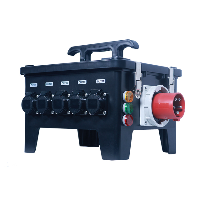 12Ch 63A Main Input Output 3 Phase Electrical Switchboard Stage Power Distribution Box for Audio Systems