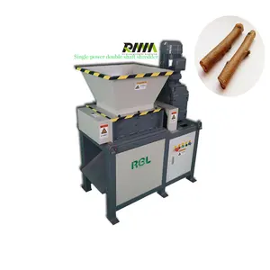 Trituradora multifuncional de madera/plástico/caucho/metal de eje simple bloque/doble/película/máquina trituradora de barril