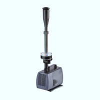 Petite pompe à eau de fontaine avec ensemble de buses réglables en forme de cloche et d'ombrelle, base d'aspiration et moteur silencieux pour aquarium de table