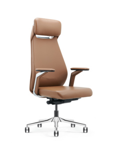 Silla de sofá grande giratoria tapizada ergonómica de cuero ajustable en altura colorida - Product Image 5