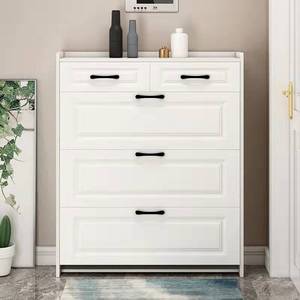 Armoire à chaussures blanche d'entrée étroit, étagère Simple à plusieurs niveaux, rotatif, présentoir à chaussures, armoire de rangement pour enfants, 1 pièce - Product Image 3