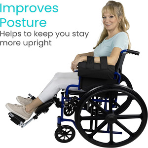 Coussin de soutien pour accoudoir de fauteuil roulant en mousse à mémoire de forme noir, accessoire de réadaptation et d'assistance infirmière - Product Image 4
