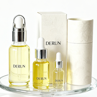 Flacons compte-gouttes en verre bleu personnalisés en gros de 5 ml, 10 ml, 15 ml, 20 ml, 30 ml, 50 ml, 100 ml pour l'emballage d'huiles essentielles, de sérums et de produits de soin de la peau