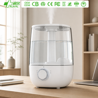 RUNAL Humidificateur d'air ultrasonique à brume froide électrique en plastique transparent de 3,5 L avec lumière LED nocturne pour la maison et la chambre