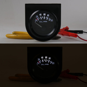 52mm Hydraulic Pressure Gauge <b>for</b> Racing <b>Cars</b> Stainless Steel Case Universal 0-100 Psi with 12V <b>Sensor</b> - Product Image 3