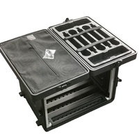 Mallette à outils Flight Cases Etui pour microphone 2U 3U 4U 6U 260mm 390mm Mallette de rangement avec mousse