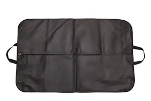 Portátil Vestido Capa Bagagem Preto Não Tecido Saco De Vestuário com Bolsos para Homens Logotipo Bordado Dobrável Pendurado Viagem GH