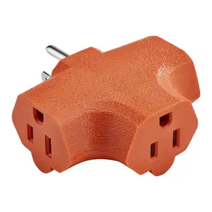 1875W Adapter 125V 15A 3 Prong 3 Way Outlet Wall Plugs Strong Heavy Duty Adapters