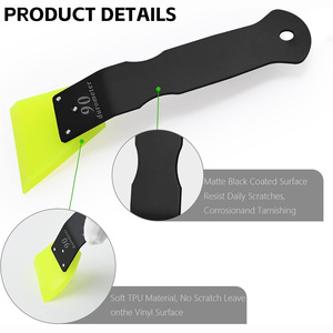 Espátula de Goma Suave con Mango de Aluminio de Doble Extremo KUNAISI para Tintado de Ventanas, Herramienta para Vinilo de Automóviles - Product Image 4