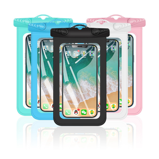 Factory Wholesale Floating Phone Pouch PVC TPU IPX8 Waterproof Phone Bag for Swimming Beach