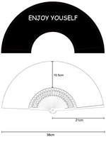 Éventail à main en soie avec impression personnalisée, pliable, 21cm, vente en gros, unités