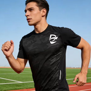 Camiseta Deportiva Ligera con Estampado de Camuflaje, Transpirable y de Secado Rápido, Personalización al por Mayor, Directo de Fábrica ZEDE - Product Image 1