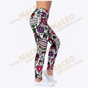 กางเกงเลกกิ้งออกกำลังกายโยคะสำหรับผู้หญิง ขายดี ลายพิมพ์ดิจิทัล ระบายอากาศ แห้งเร็ว ผ้ายืด/โพลีเอสเตอร์ - Product Image 4