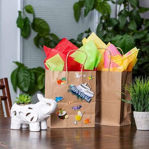 Kraft Paper Gift <b>Bags</b> Bulk with Handles Ideal for Shopping Packaging Retail Party Wedding Recycled Business Paper Gift <b>Bags</b> - Product Image 4