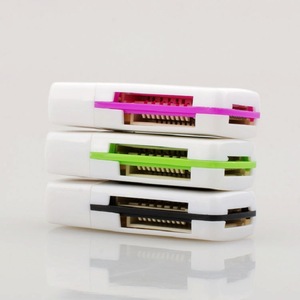 Mini lector de tarjetas USB 4 en 1 para tarjetas de memoria SD y TF, dispositivos móviles, plástico, externo, todo en uno, compatible con múltiples ranuras - Product Image 3