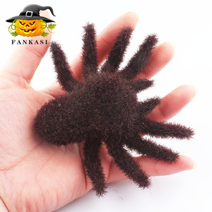 Araña Decorativa de Halloween Fankasi, Negra y Marrón, Material PP, Decoración Interior para Fiestas y Salas de Escape - Product Image 1