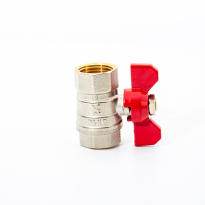 Aike 1/2 "Brass nước bóng Van bướm xử lý áp lực cao nữ chủ đề Brass bóng van - Product Image 4