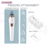Nouvel arrivage de nettoyeur de pores du visage aspiration du nez dissolvant de points noirs Machine électrique dissolvant de points noirs visage mélangeur de beauté en silicone