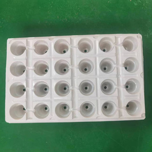 Bandeja de siembra blanca de 24/50 celdas engrosada, bandeja de vivero para riego por goteo para plántulas de fresa y eucalipto - Product Image 3