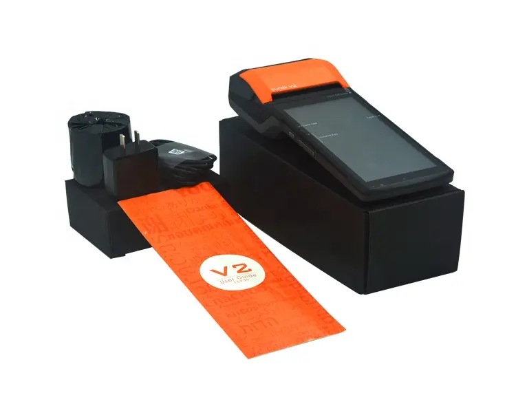 SUNMI V2 58mm pos 소프트웨어 시스템 영수증 프린터 금전 등록기 터치 스크린 핸드 헬드 안드로이드 7.1 POS 터미널 SUNMI V2