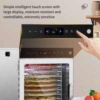 16 Laags Intelligente Automatische Fruitdroogmachine Thuis Commercieel Touchscreen Roterend Fruit Groenten Vlees Voedsel