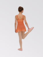 Justaucorps de danse pour filles avec jupe en tulle intégrée, tenue de danse pour enfants pour les cours de ballet
