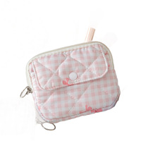 Tas Penyimpanan Mini Headset Bluetooth Lintas Batas, Gantungan Kunci, Dompet Koin, Penyimpanan Barang Bawaan, Desain Bunga Ultra-Ringan, Poliester