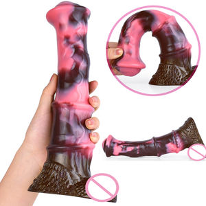 Grote Fantasie Dier Dildo Volwassen Seksspeeltje Fantasie Lange Hond Paard Dildo Voor Vrouwen Mannen Cadeau - Product Image 6