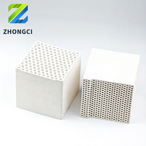 Blocco e Tubo in Ceramica di Allumina a Nido d'Ape Zhongci per Sistema RTO, Alta Conducibilità Termica, Uso Industriale, Servizio di Taglio - Product Image 2