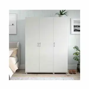 Armoire Chinese Factory Fashion Cabinet Modern Modular White Organisation Storage Wood Furniture 3 Door Couple Wardrobe