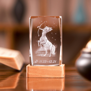 K-6028厂家批发高品质K9水晶立方体定制3D激光水晶玻璃相框立方体 - Product Image 6